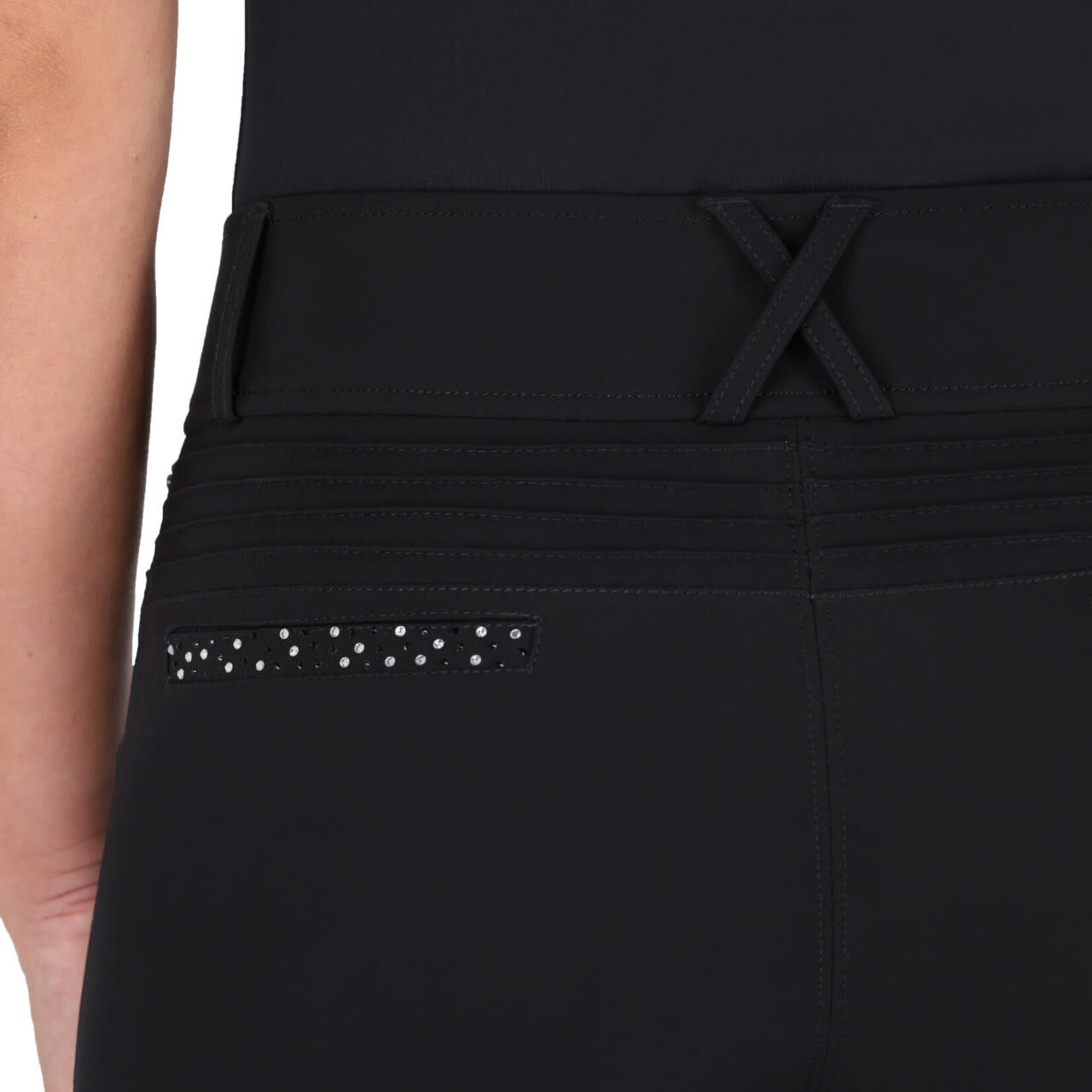 QHP QHP Rijbroek Oakleigh Been Grip Zwart