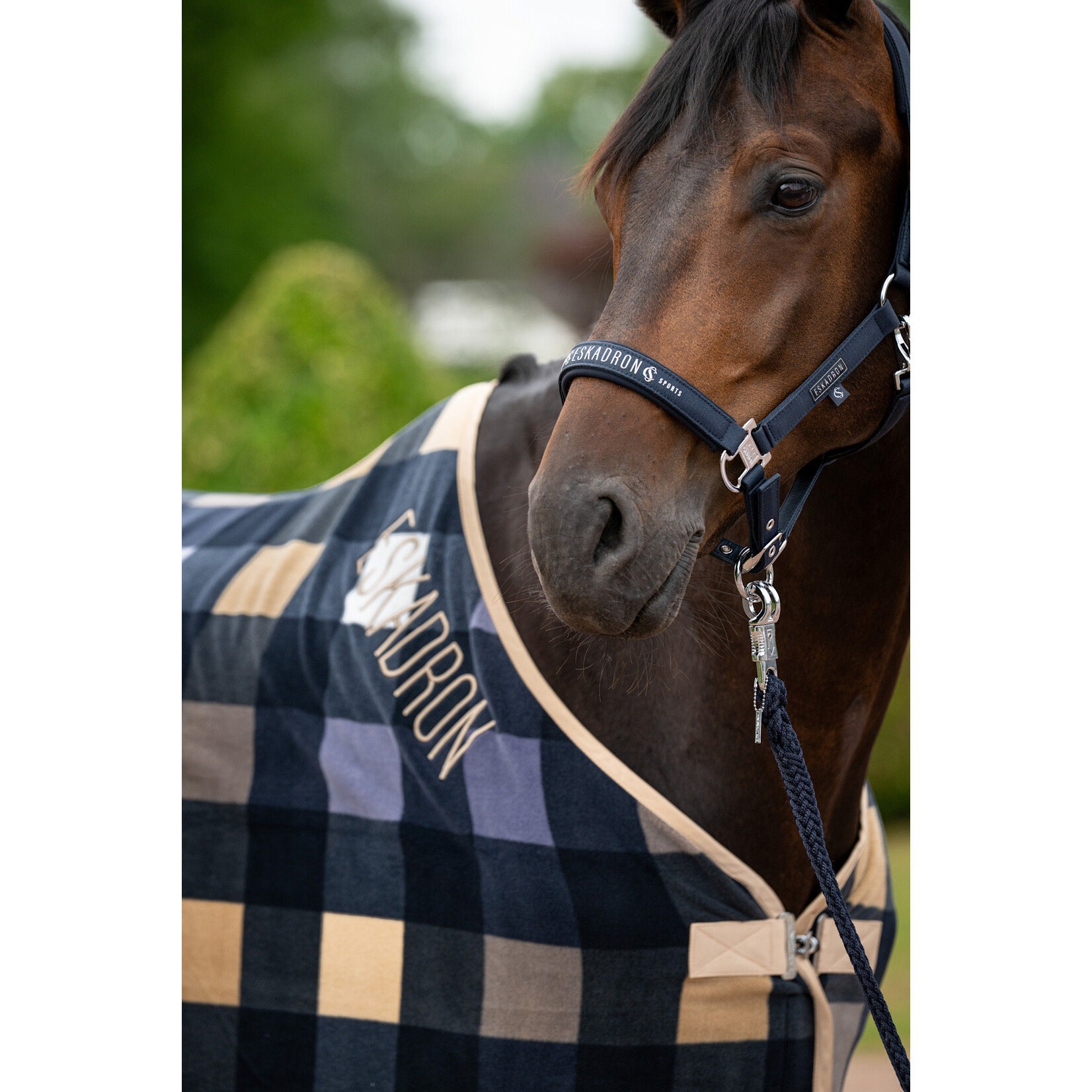 Eskadron Pikeur Fleecedeken Sports Navy/Sierra/Orchid