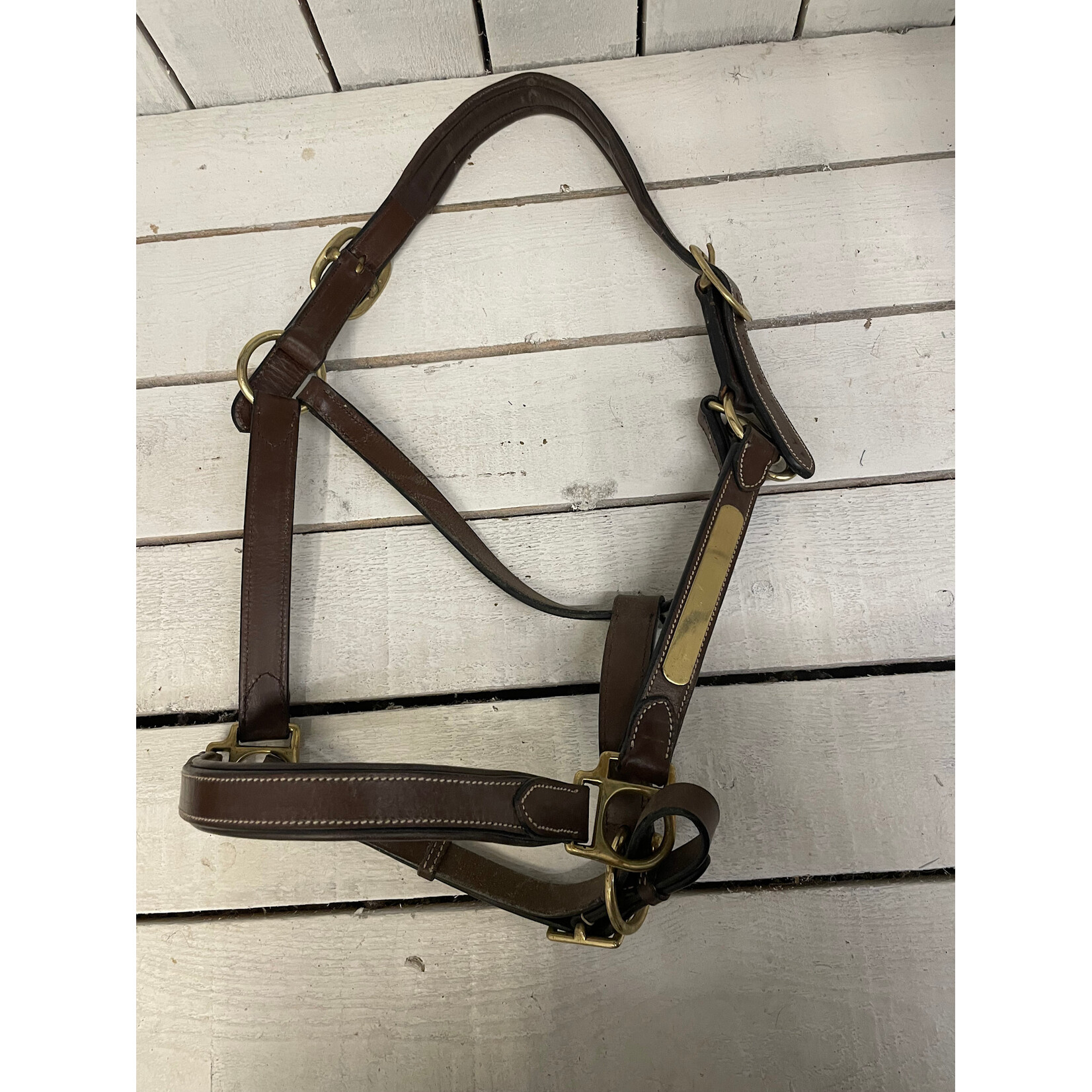 2de Hands 178-24 Eric Thomas Lederen Halster Bruin Full