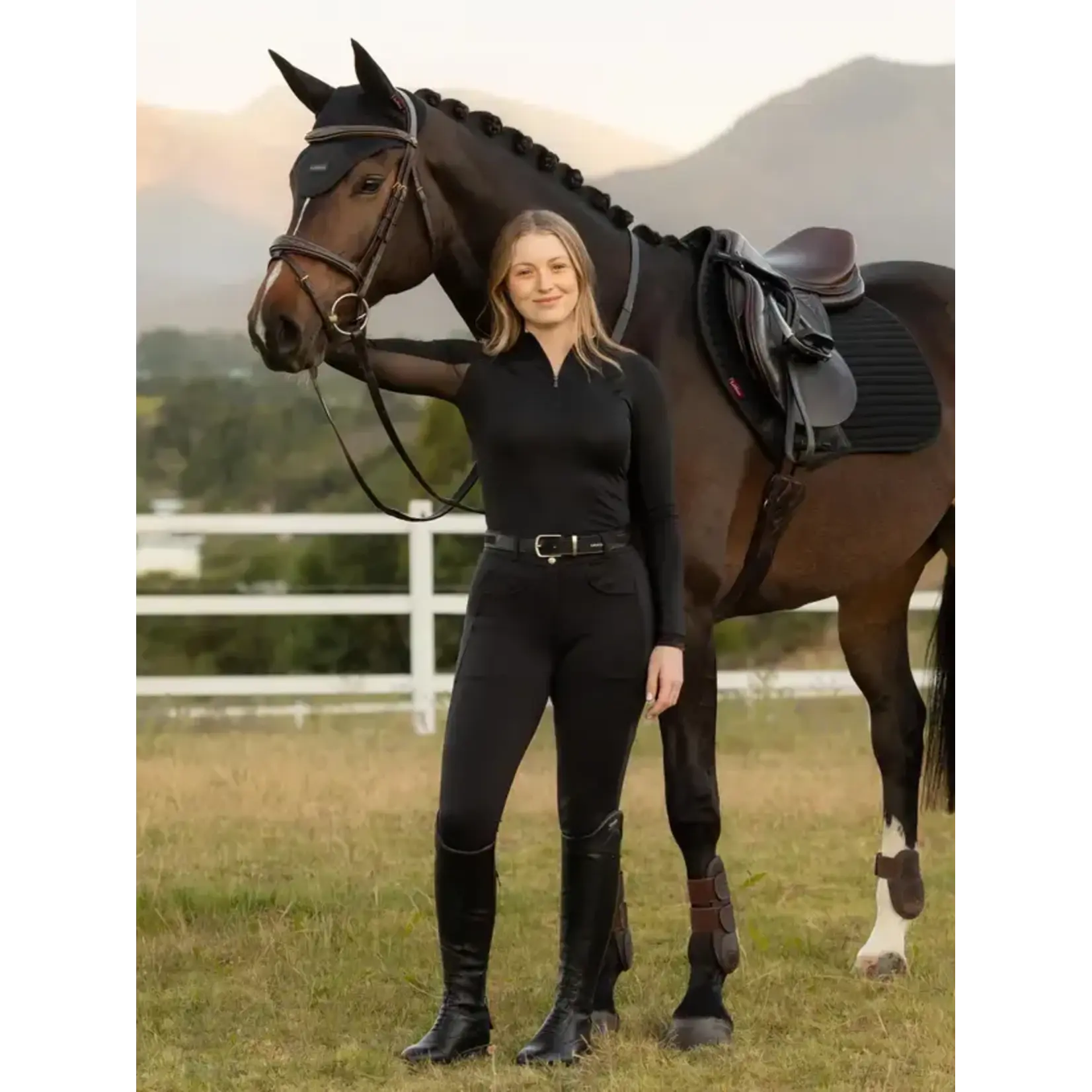 LeMieux Lemieux Rijbroek  Cami Sculpt Full Seat Zwart