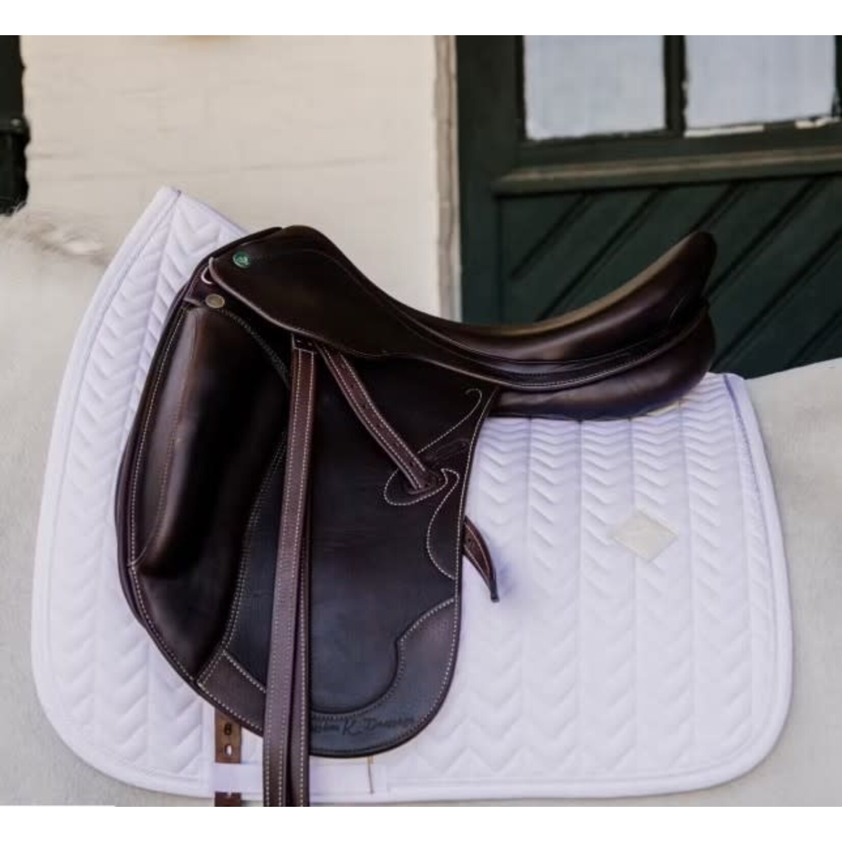 Kentucky Kentucky Zadeldoek Fishbone Dres Wit