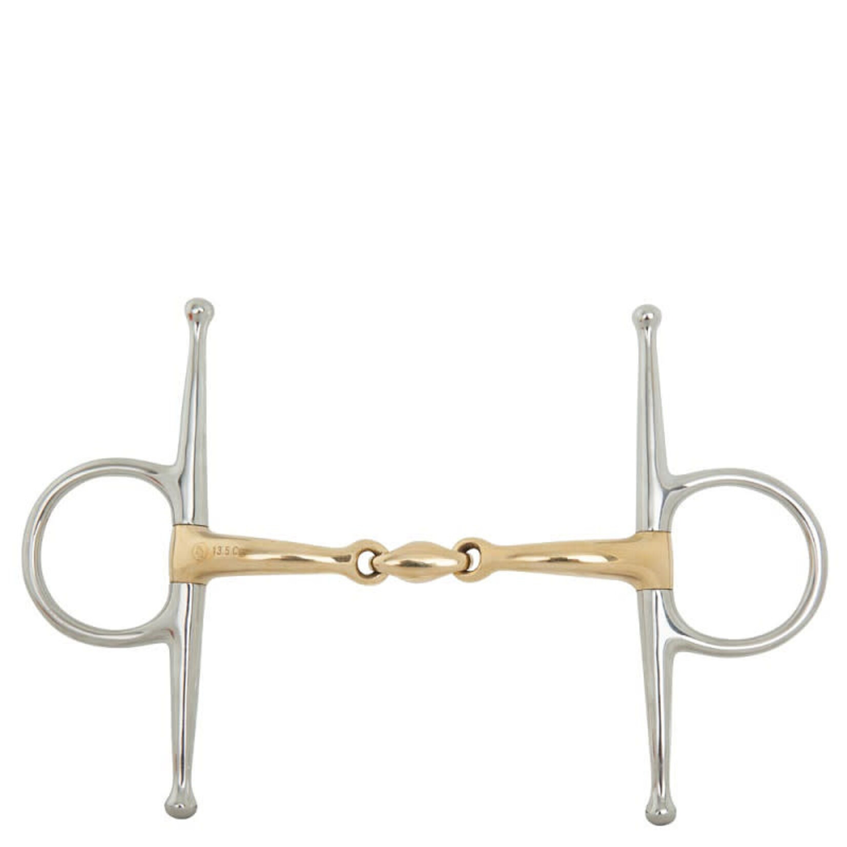 BR BR dubbel gebroken kneveltrens Soft Contact 14 mm scharen 165 mm