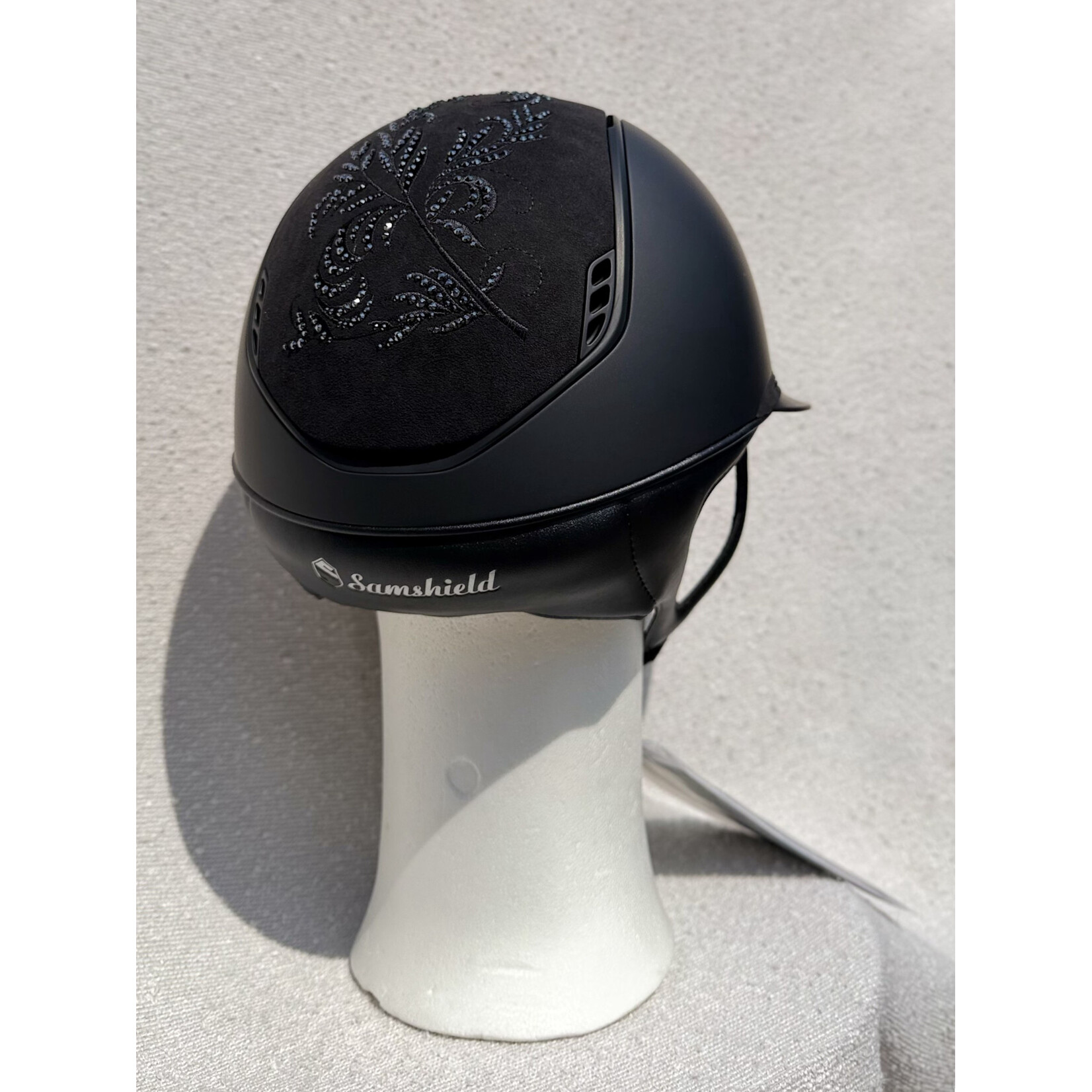 Samshield Samshield Miss 2.0 Matt Black Top/Band Flower Crystal