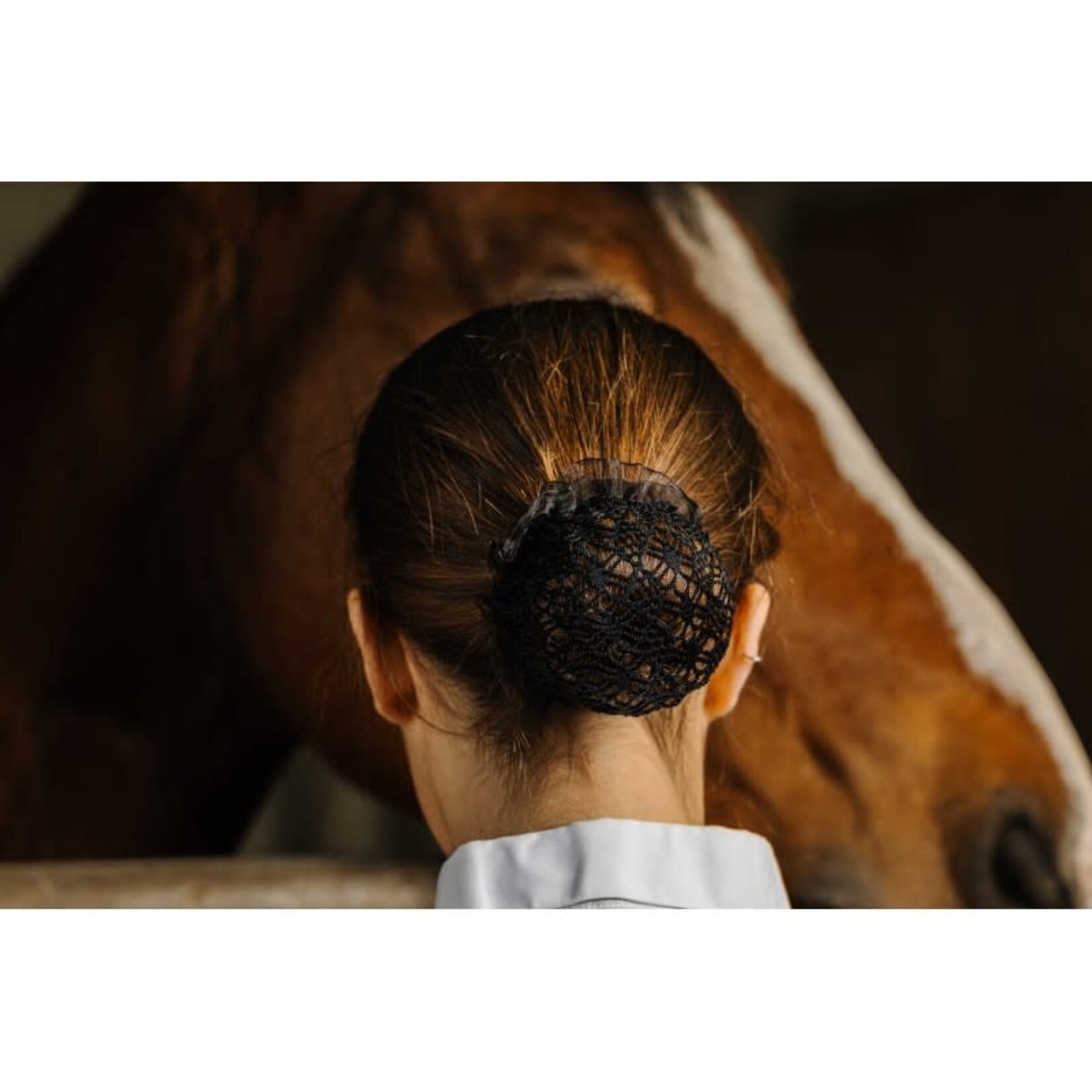 Equithème Equitheme Haarnetje Floral Zwart