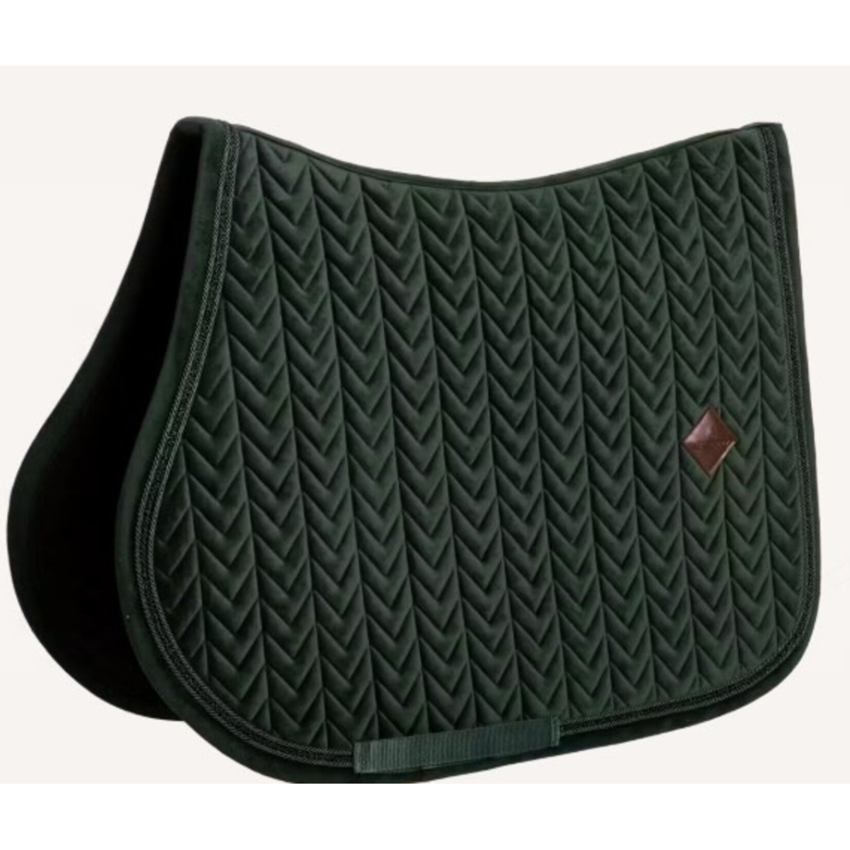 Kentucky Kentucky Zadeldoek Velvet Mini Pearls Pine Green