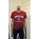 Cavallino T-shirt College Style Bordeaux