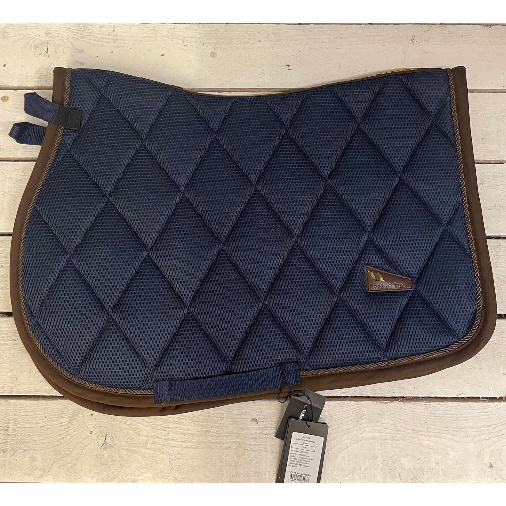 2de Hands 155-126Back on track Zadeldoek Pony BLauw/Bruin