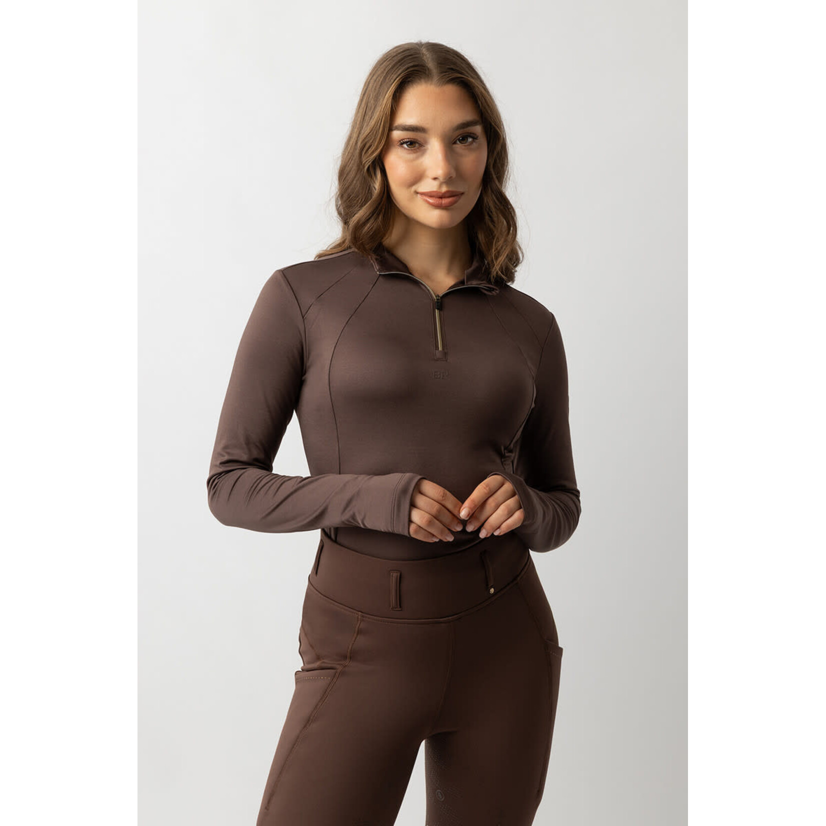 BR BR Zip-up Pull Lieke Dames Choco Martini