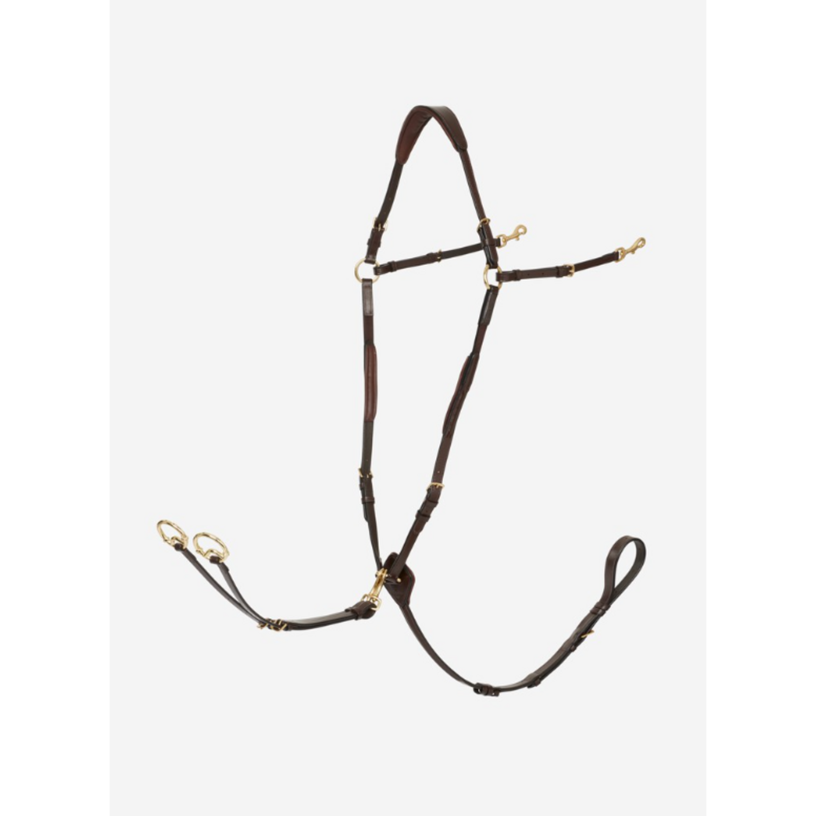 LeMieux LeMieux Borsttuig D-Ring Havanna/Brass Full