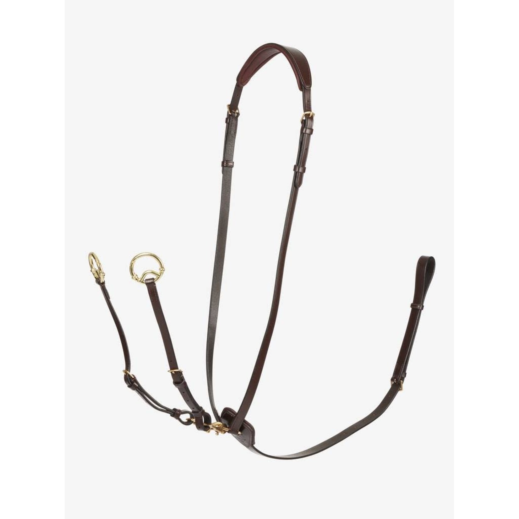 LeMieux LeMieux Kudos Running Martingaal Havana/Brass Cob