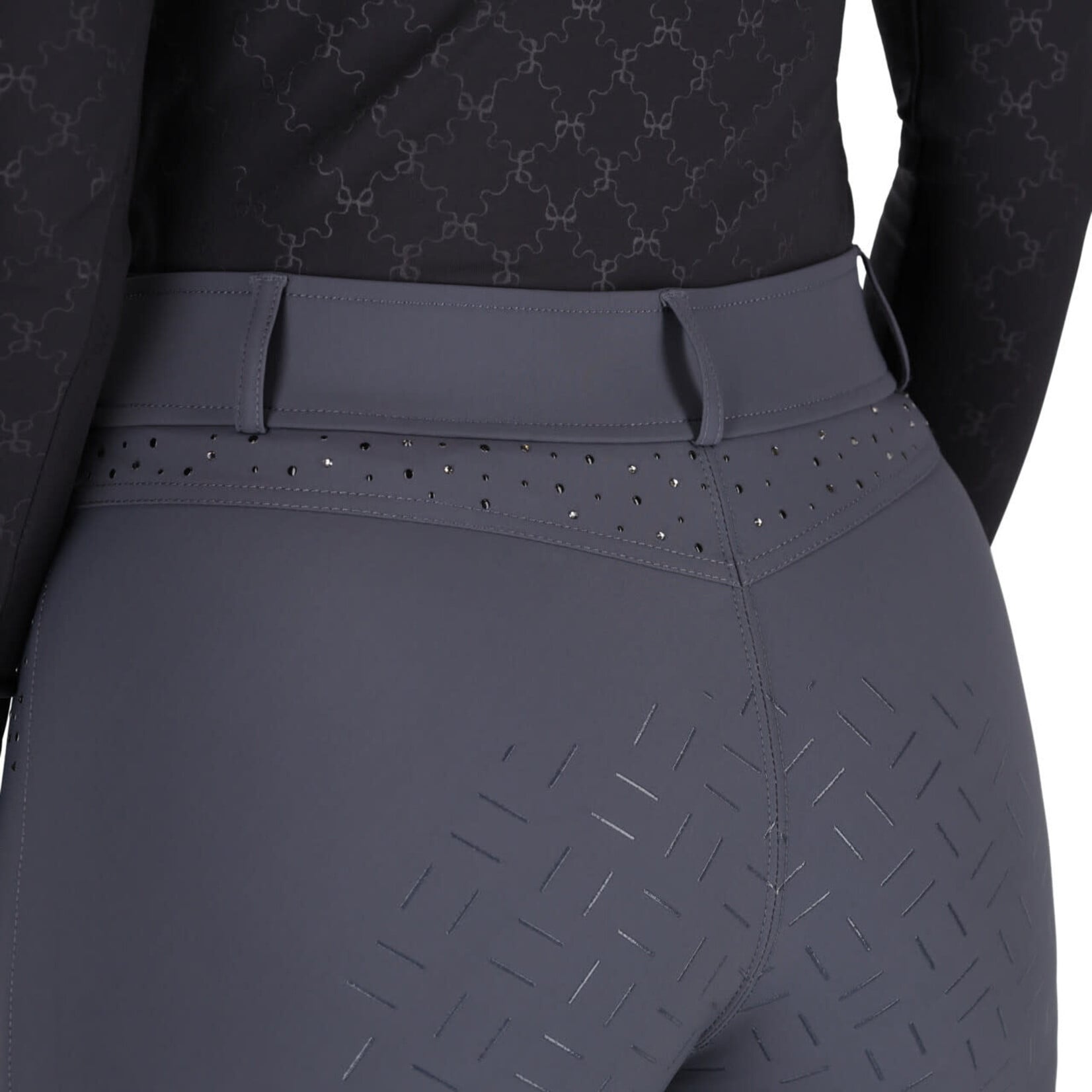 QHP Qhp Rijbroek Livora full grip Grey