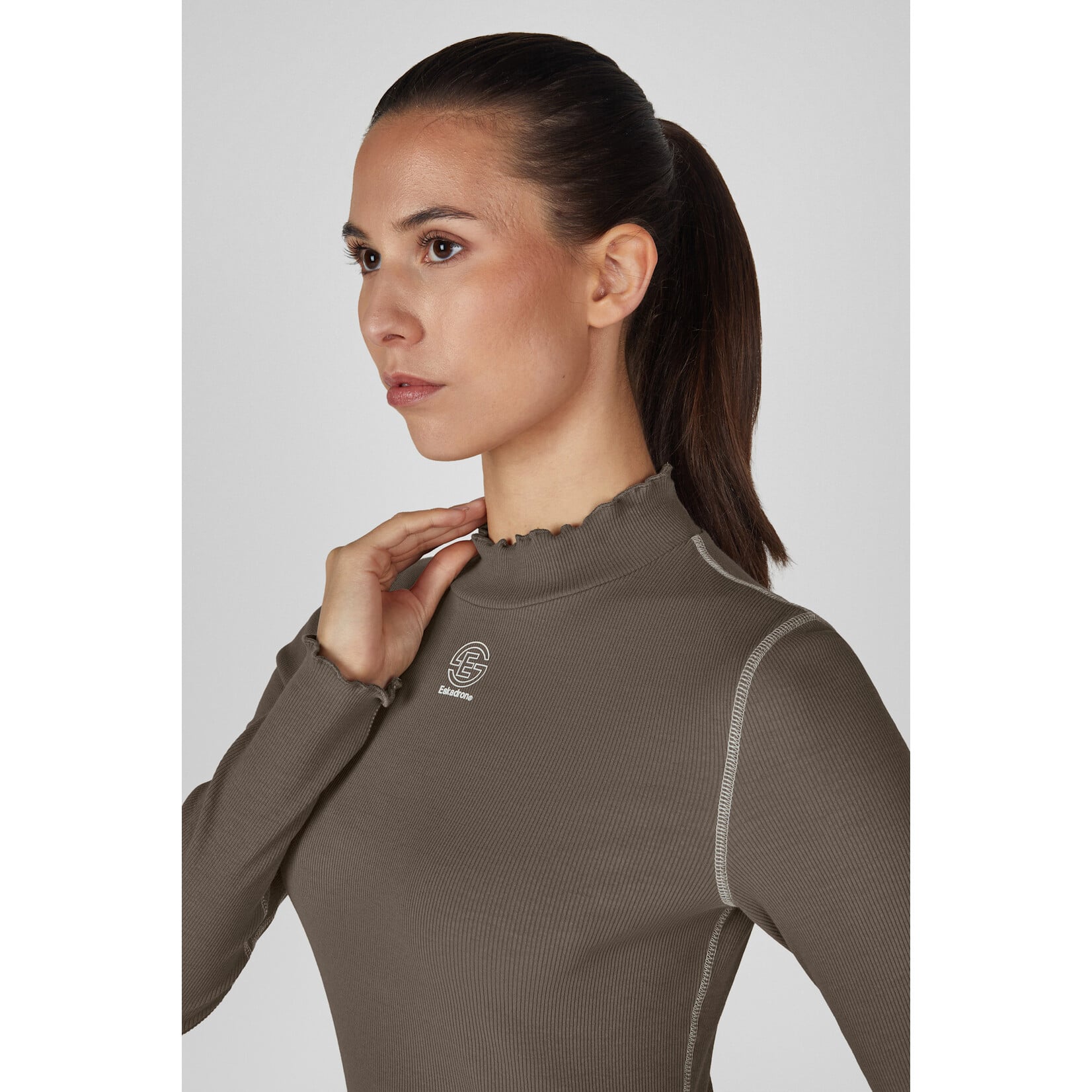 Eskadron Eskadron Dynamic Dames Coltrui Rib Powdertaupe
