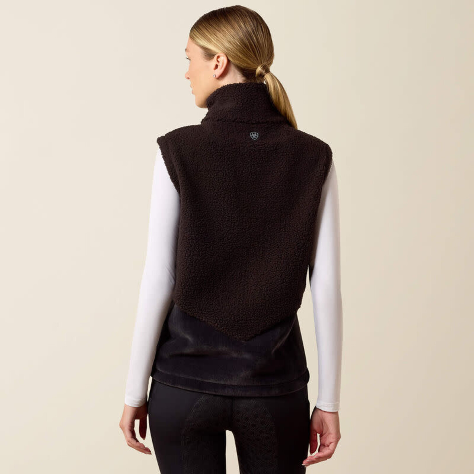 Ariat Ariat Bodywarmer Teddy Zwart