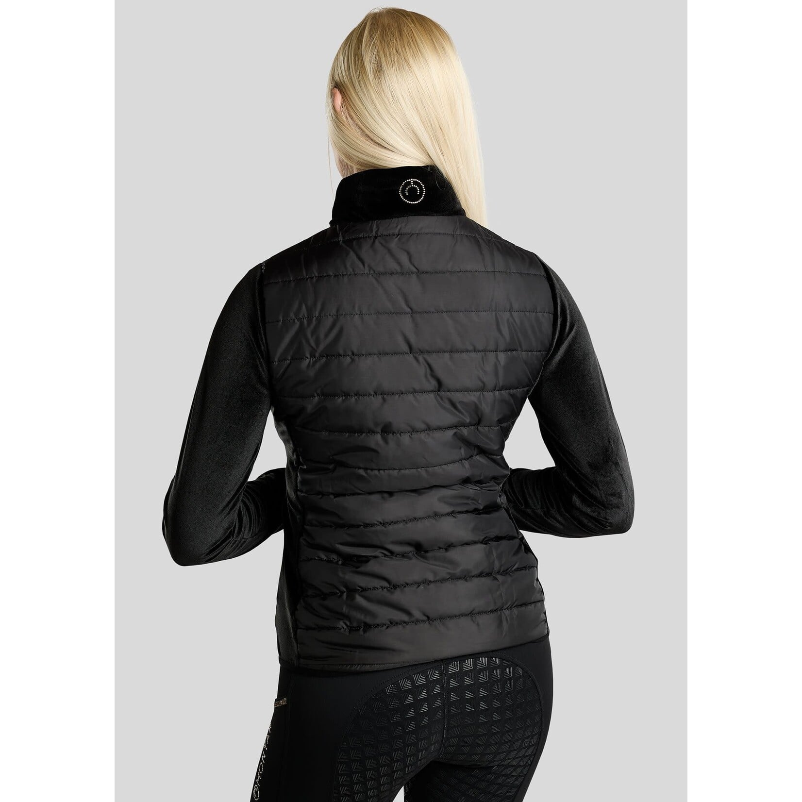 Montar Montar MoValerie Hybrid Jas met Velvet Zwart