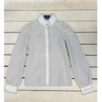 2e Hands 155 - 153 Joline Blouse 13 - 14J Grijs - Wit