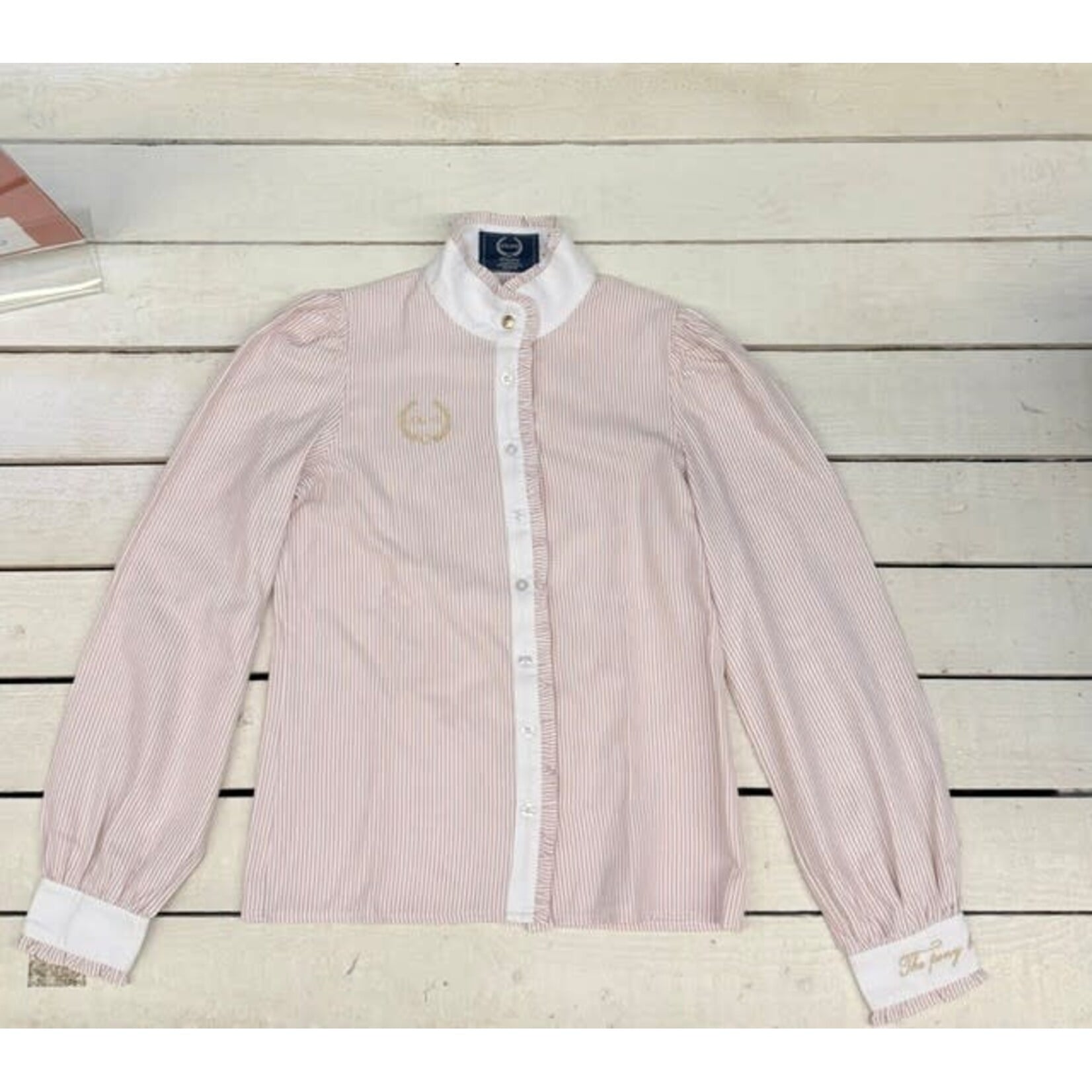 2e Hands 155 - 154 Joline Blouse 13-14J Roze-Wit
