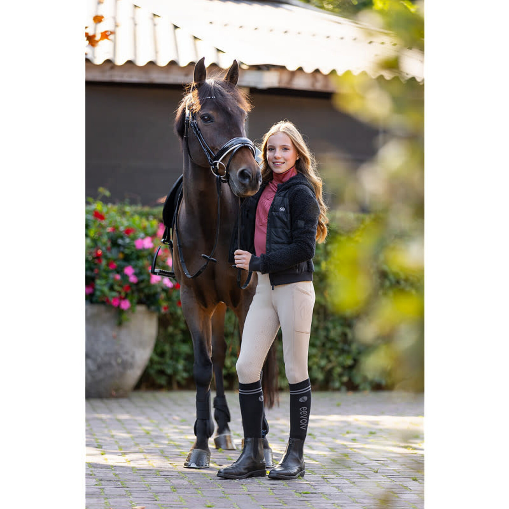 BR BR Eevolv Soft Combi Jas Lola Zwart