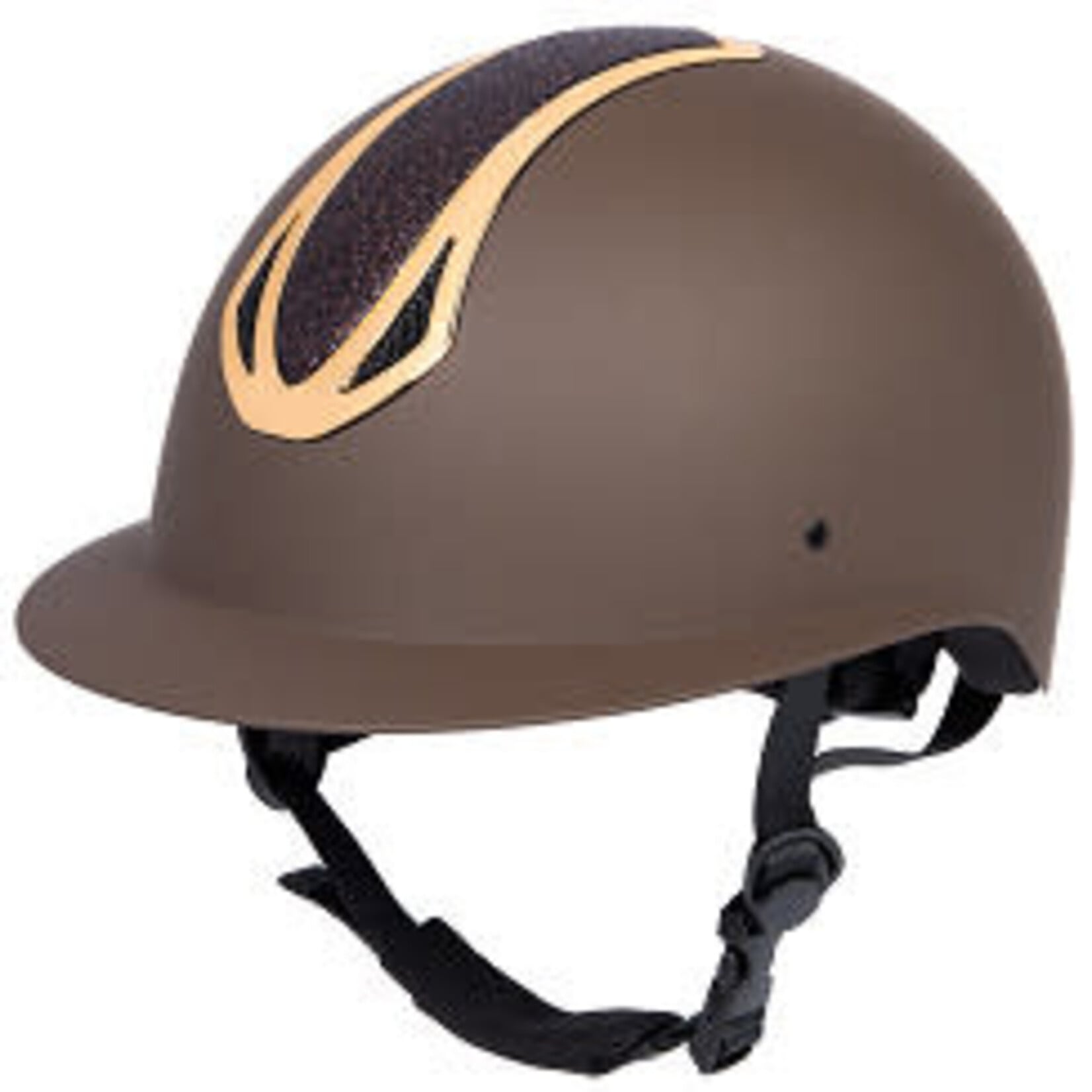 Harry's Horse HH Veiligheidscap Pro F1 Matt Sparkle Bruin/Goud