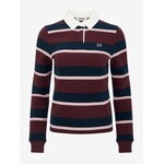 LeMieux Lemieux Sloane Stripe Rugby Shirt Bramble