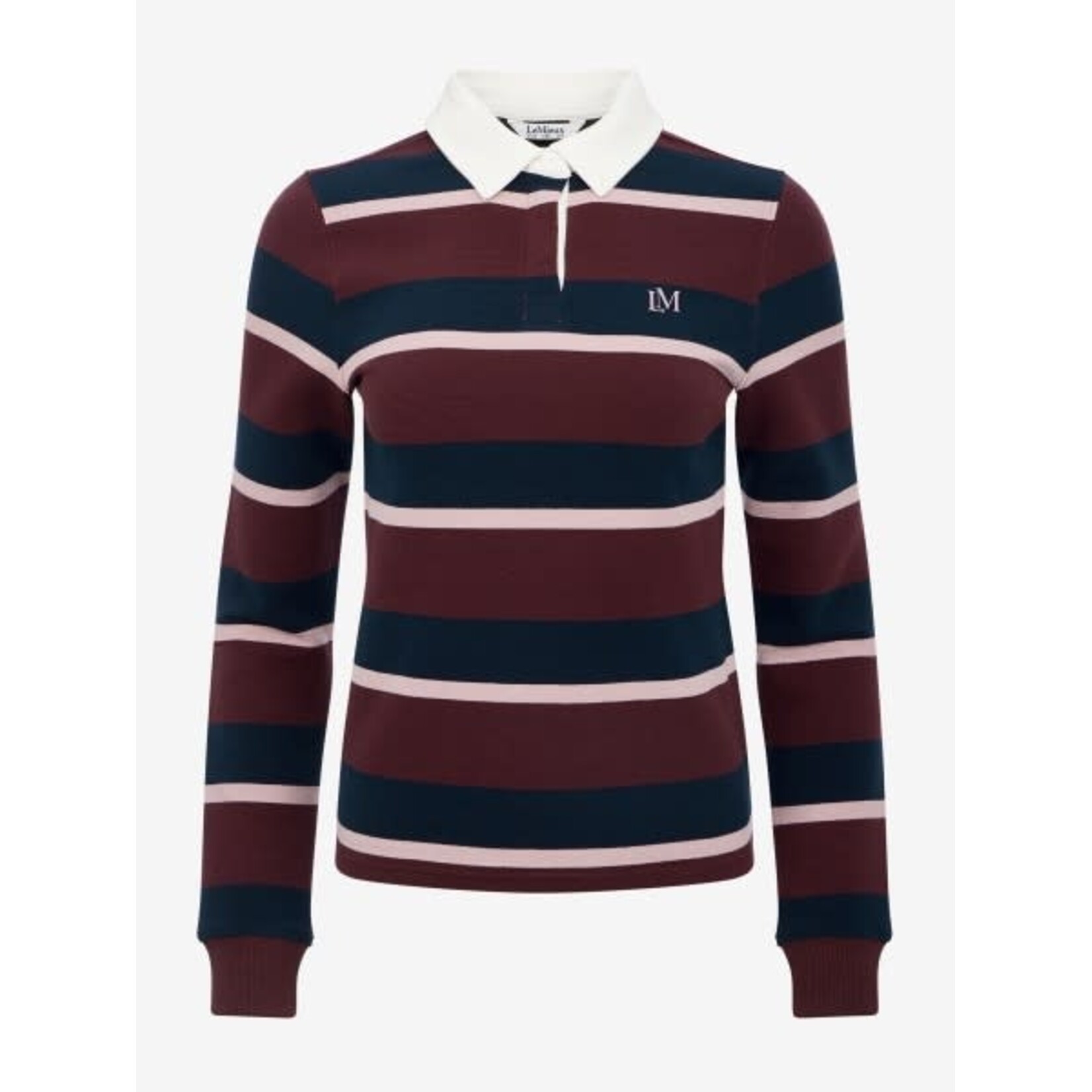 LeMieux Lemieux Sloane Stripe Rugby Shirt Bramble