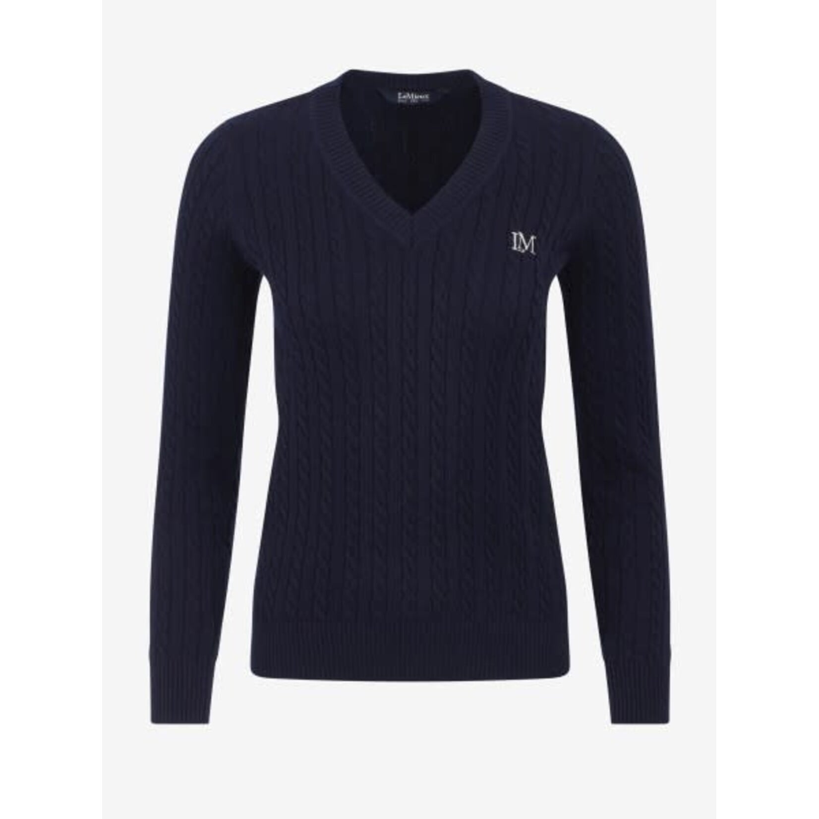 LeMieux Lemieux Cora Kabeltrui met V-hals Navy