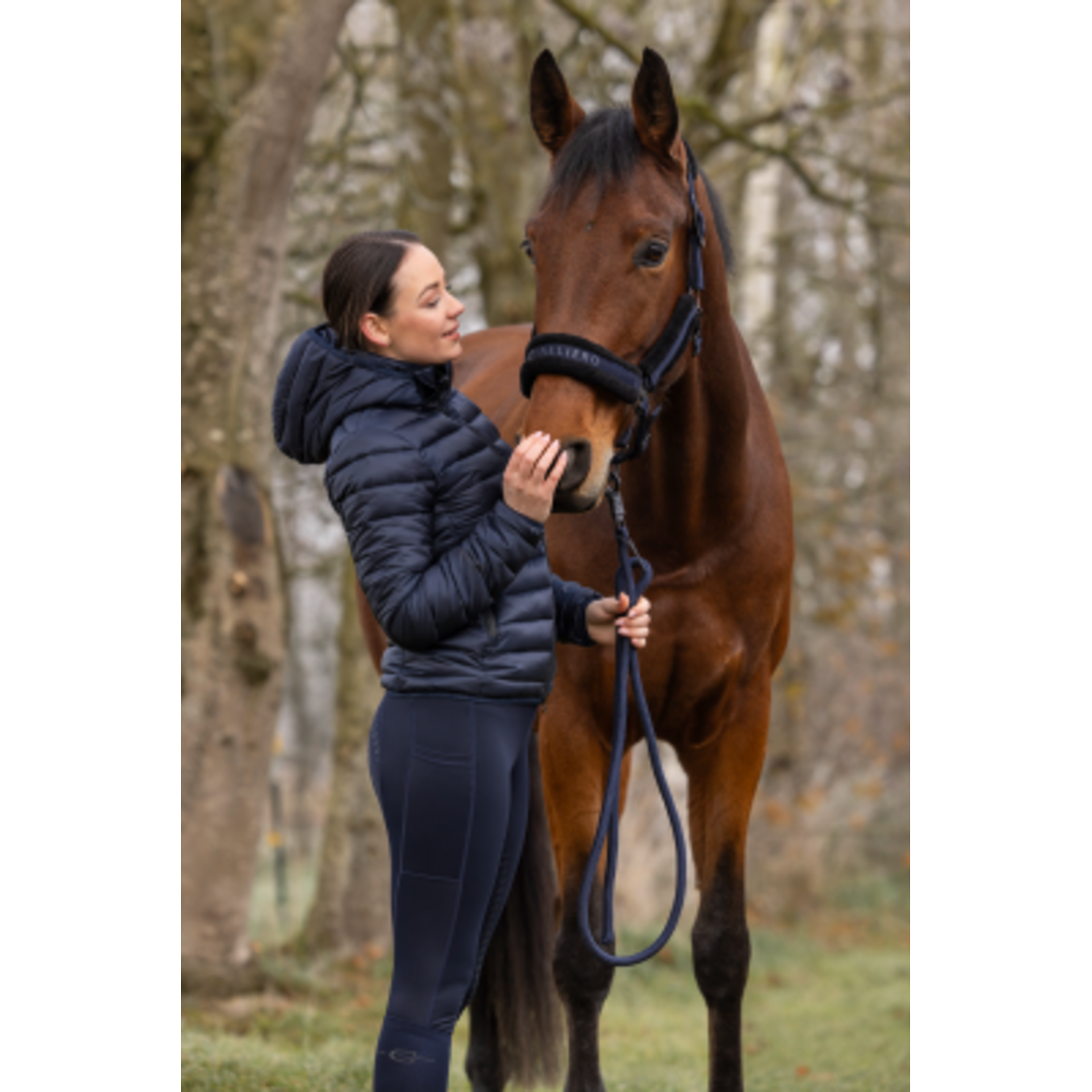 Covalliero Covalliero Gewatteerde Jas Dames Navy