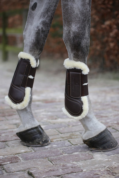 leather brushing boots