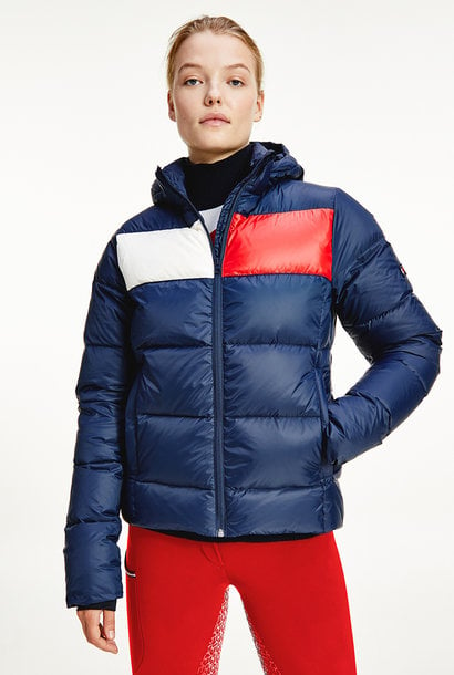 tommy jeans colorblock winterjacke