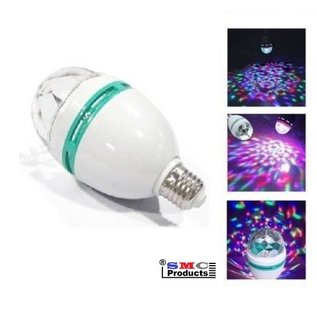 ®SMC Products Sfeerlamp met E27 fitting, 30 roterende kleuren 3 Watt LED. - DD-745309