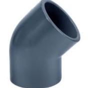 PVC knie 45° - 50 mm - lijmverbinding