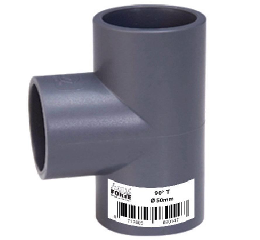 T-stuk 90° lijmmof 63mm