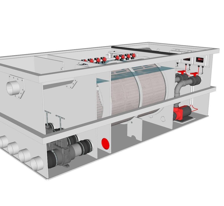 AquaKing Red Label Drum Filter Plug & Play 75/100 M Lease