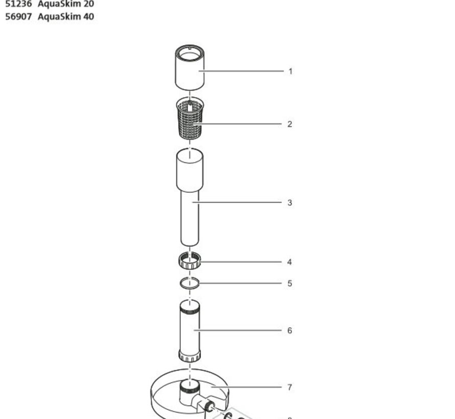 Oase Filterkorf Skimmer Mandje AquaSkim 40 (nr 2)