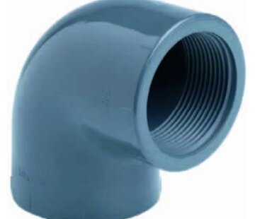 Knie 90° lijm x binnendraad 25mm x ¾''