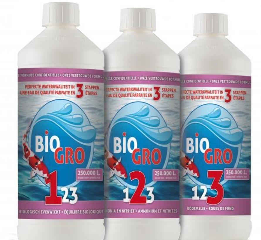 3 opstart pakket - 3x1 Liter geschikt voor 250.000L