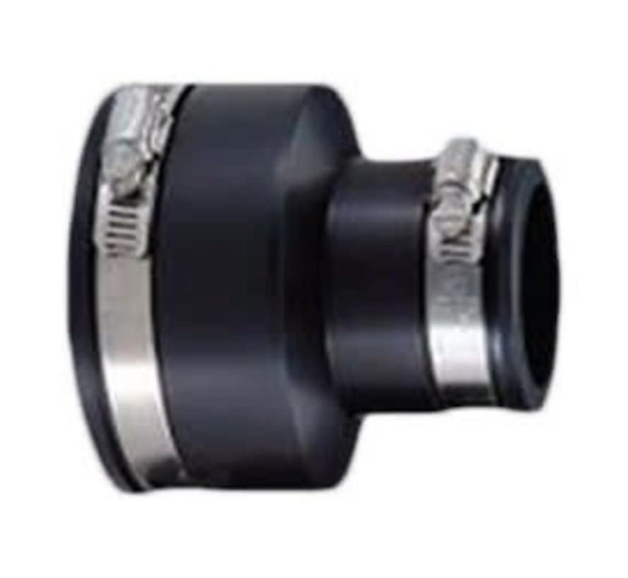 Flexibele rubber verloopsok/mof 50x40mm