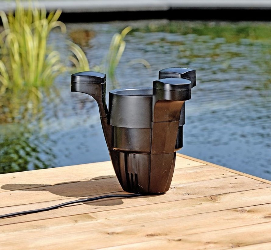 AquaForte drijvende skimmer met pomp 60W