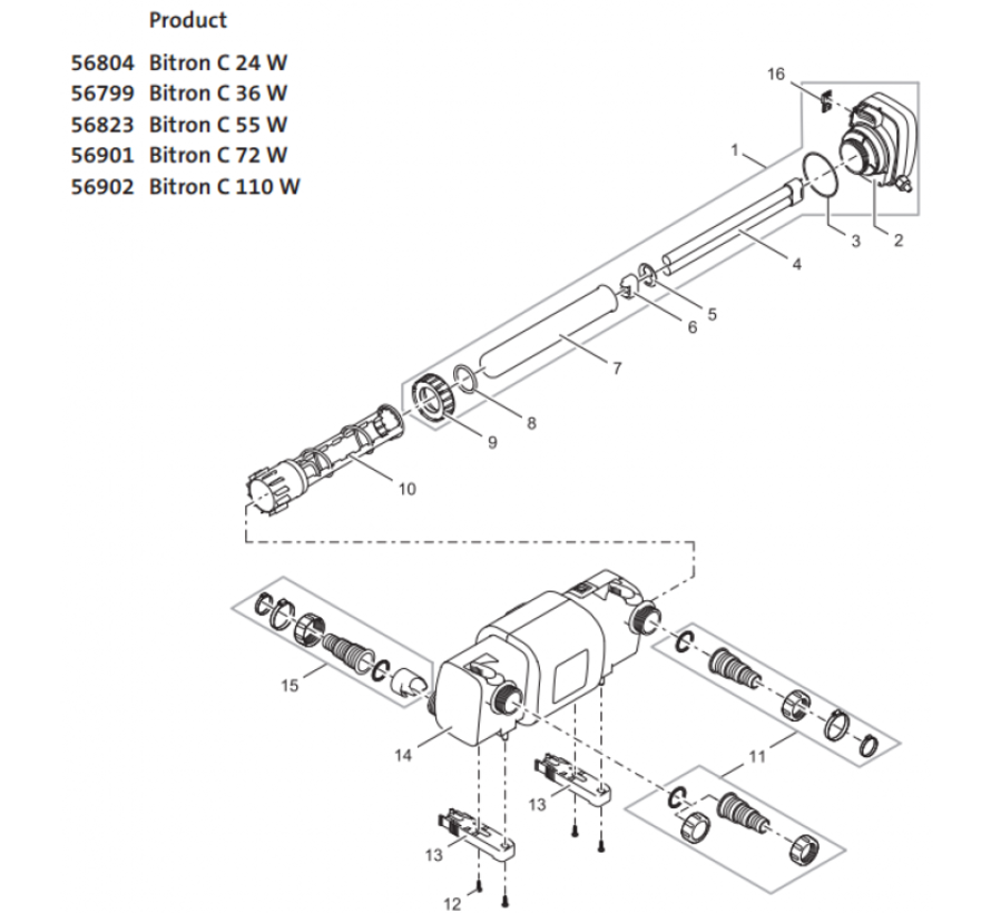 Oase Verv. UVC complete unit Bitron C55 2014 nr. 1