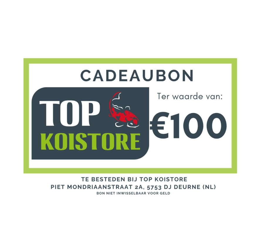 Cadeaubon  TOP Koistore € 100,-