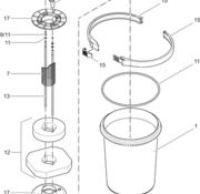 Oase Living Water Gitterbuis FiltoClear 15000 / 503 mm