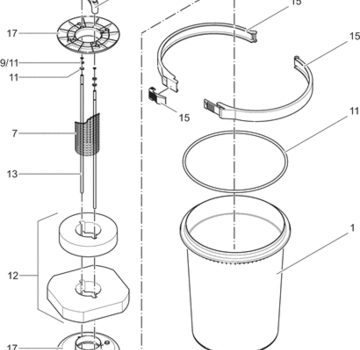 Oase Living Water Gitterbuis FiltoClear 15000 / 503 mm