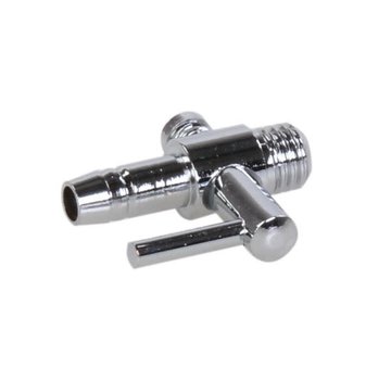 Luchtverdeler 4mm 1-weg met kraan