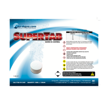 SuperTab - Chloordioxide - 1000 gram - 10%