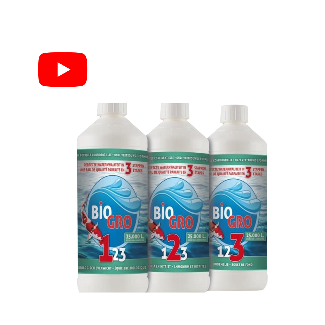 BIOGRO 123 Biogro 123 opstart pakket - 3x1 Liter geschikt voor 25.000L 35312043825