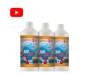 BIOGRO 123 Biogro 123 opstart pakket - 3x1 Liter geschikt voor 100.000L