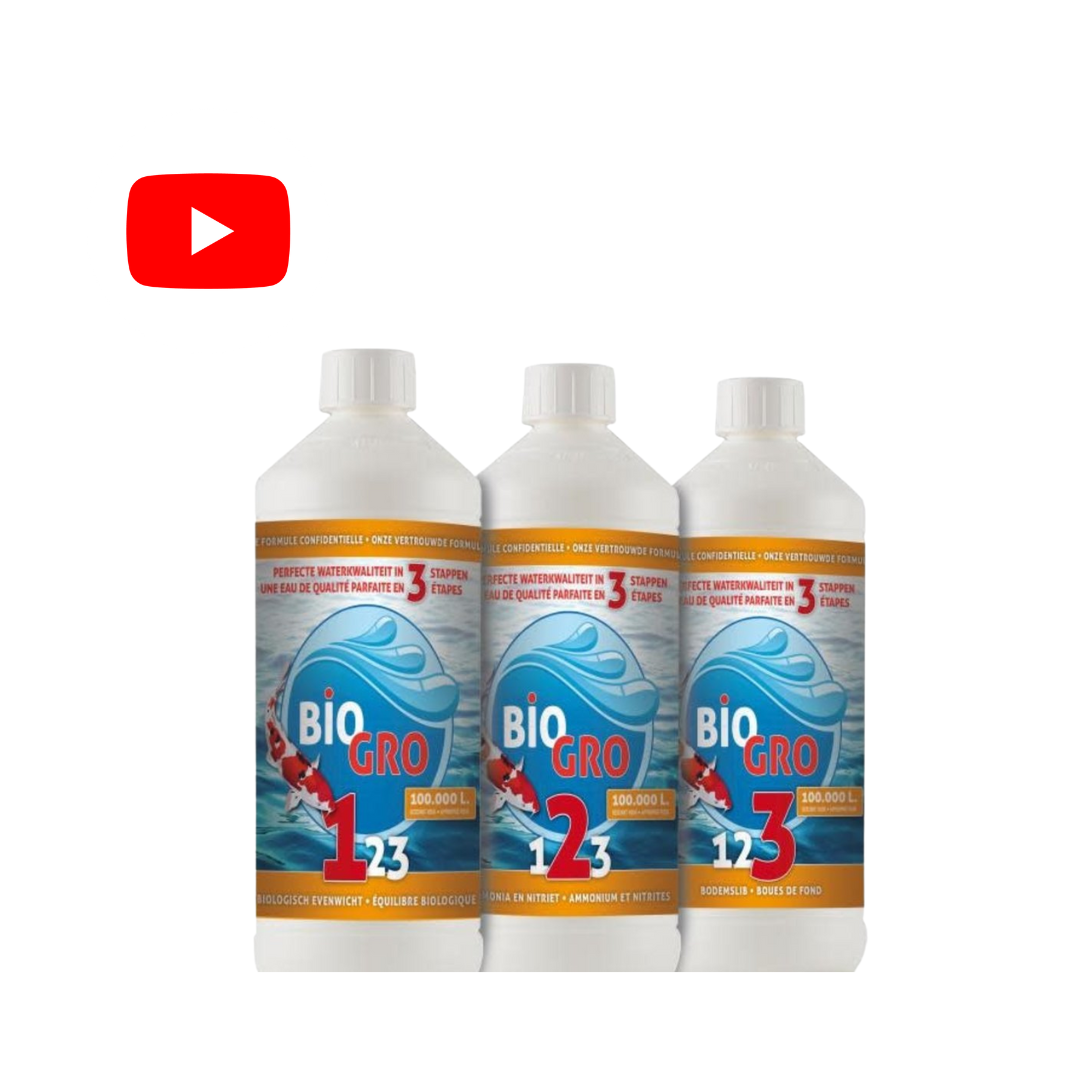 BIOGRO 123 Biogro 123 opstart pakket - 3x1 Liter geschikt voor 100.000L 35312044339