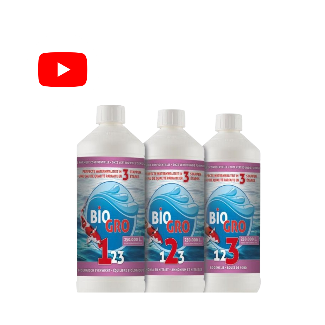 BIOGRO 123 Biogro 123 opstart pakket - 3x1 Liter geschikt voor 250.000L 35312044817