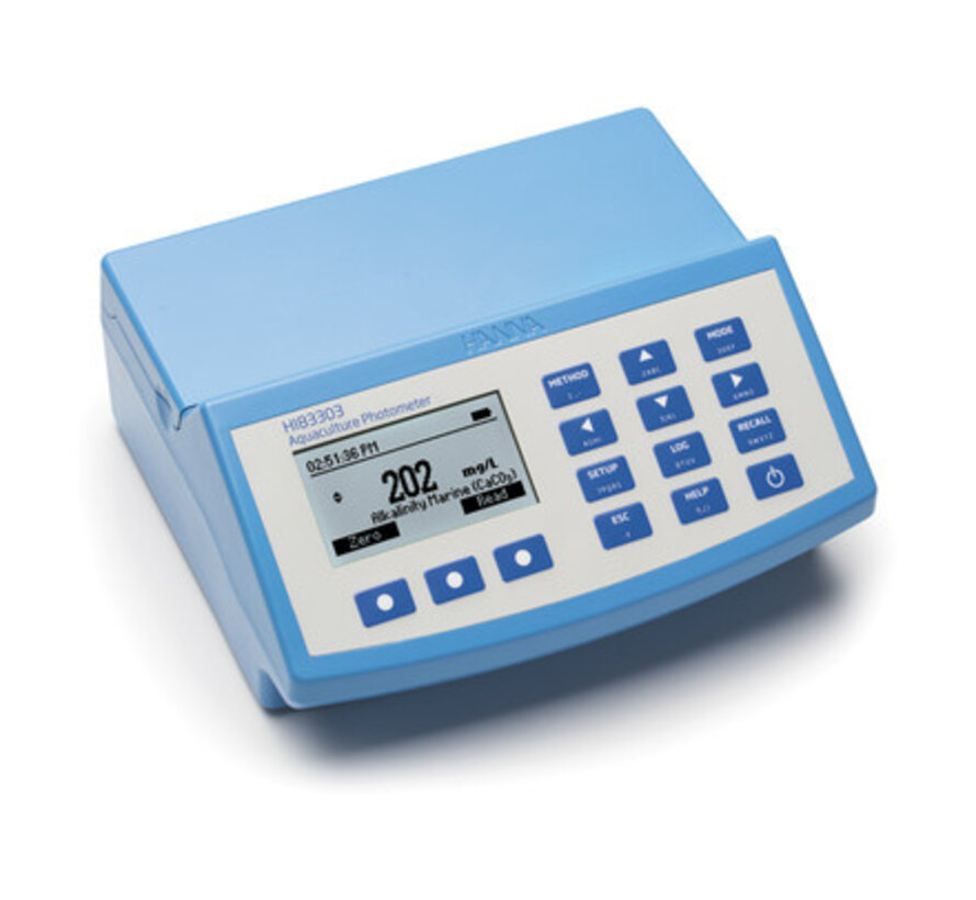 Hanna multiparameter fotometer voor aquacultuur met geheugen + USB, 230V