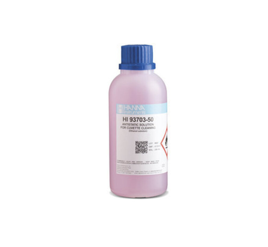 Hanna reinigingsvloeistof voor meetcuvetten (fles van 250 ml)