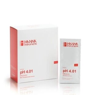 Hanna Instruments Kalibratievloeistof pH 4,01, 25 zakjes van 20 ml
